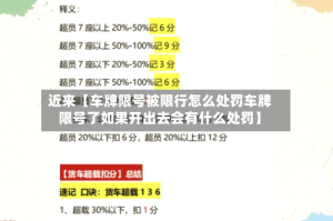 近来【车牌限号被限行怎么处罚车牌限号了如果开出去会有什么处罚】