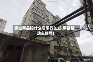 聊城莘县限什么号限行(山东莘县机动车限号)