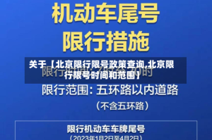关于【北京限行限号政策查询,北京限行限号时间和范围】