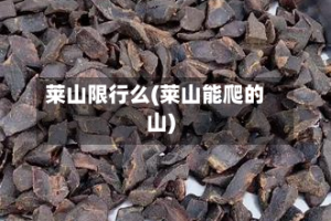 莱山限行么(莱山能爬的山)