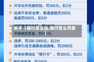 关于【限行怎么出,限行怎么罚款】