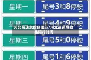 河北高速危险品限行/河北高速危险品限行时间