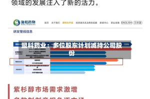 盟科药业：多位股东计划减持公司股份