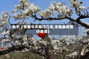 关于【辛集今天限行几号,辛集最新限行查询】
