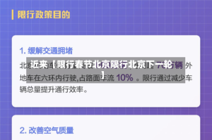 近来【限行春节北京限行北京下一轮】