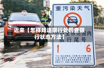 近来【怎样知道限行处罚查限行状态方法】-第3张图片