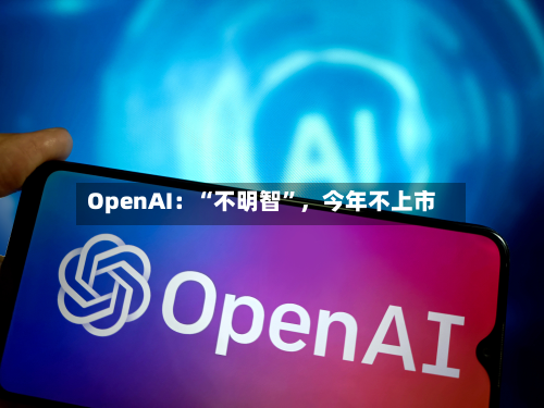 OpenAI：“不明智	”	，今年不上市-第2张图片