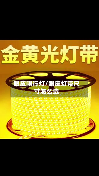 眼皮限行灯/眼皮灯带尺寸怎么选-第2张图片