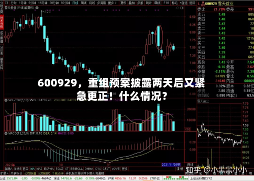 600929	，重组预案披露两天后又紧急更正！什么情况？-第2张图片