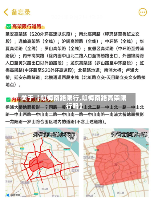 关于【虹梅南路限行,虹梅南路高架限行吗】-第1张图片