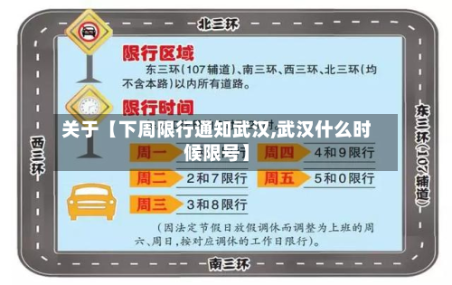 关于【下周限行通知武汉,武汉什么时候限号】-第2张图片