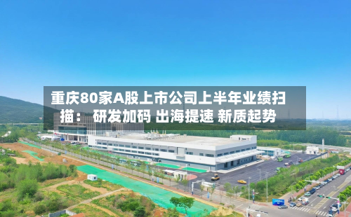 重庆80家A股上市公司上半年业绩扫描: 研发加码 出海提速 新质起势-第1张图片