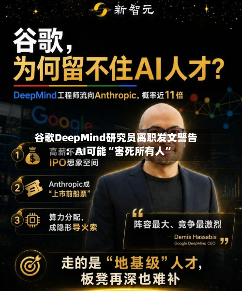 谷歌DeepMind研究员离职发文警告：AI可能“害死所有人	”-第1张图片