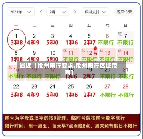 最近【沧州限行要求,沧州限行区域范围】-第3张图片