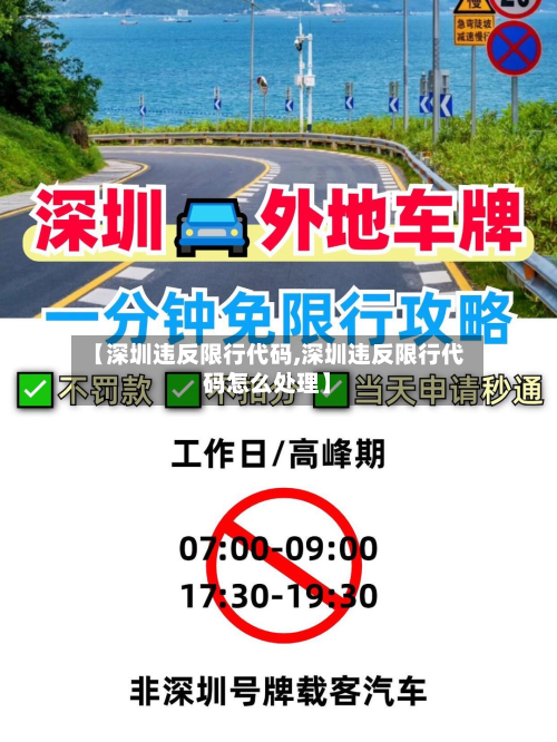 【深圳违反限行代码,深圳违反限行代码怎么处理】-第1张图片