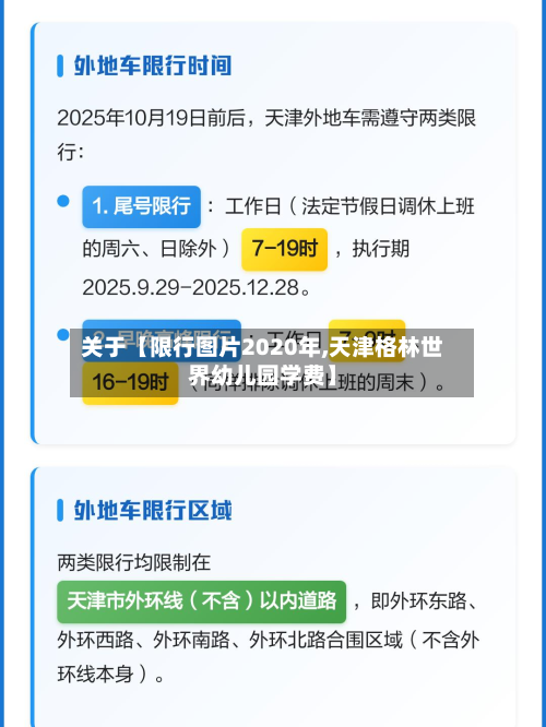 关于【限行图片2020年,天津格林世界幼儿园学费】-第1张图片