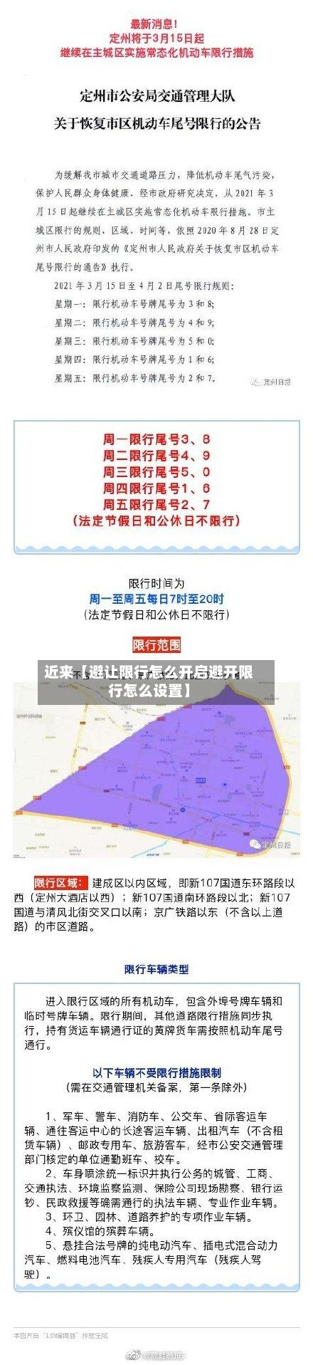 近来【避让限行怎么开启避开限行怎么设置】-第1张图片