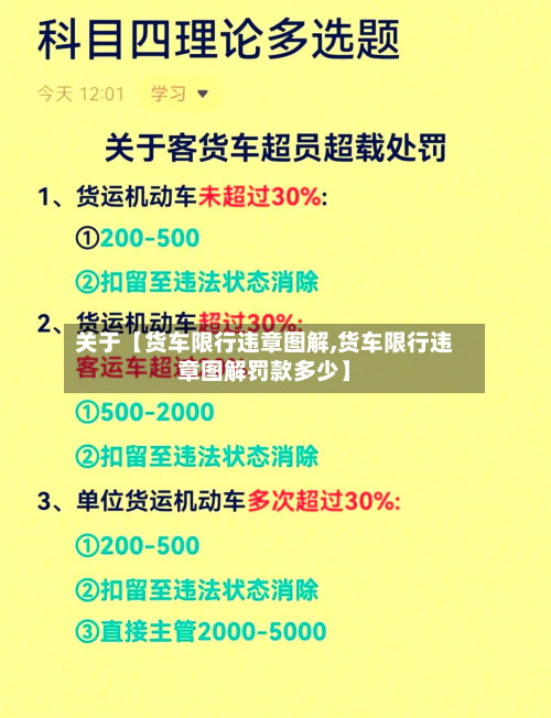 关于【货车限行违章图解,货车限行违章图解罚款多少】-第1张图片