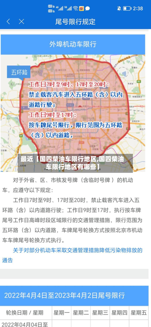 最近【国四柴油车限行地区,国四柴油车限行地区有哪些】-第3张图片