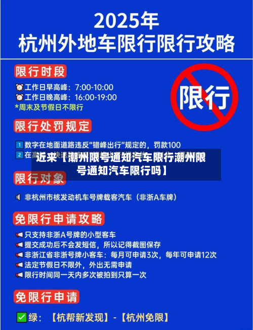 近来【潮州限号通知汽车限行潮州限号通知汽车限行吗】-第1张图片