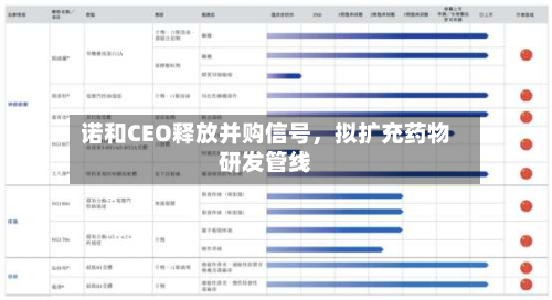 诺和CEO释放并购信号	，拟扩充药物研发管线-第2张图片