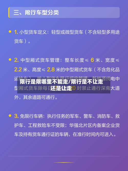 限行是限哪里不能走/限行是不让走还是让走-第1张图片