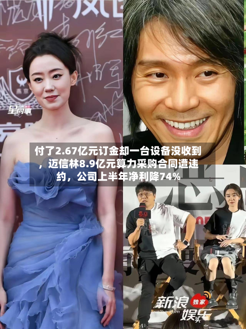 付了2.67亿元订金却一台设备没收到	，迈信林8.9亿元算力采购合同遭违约，公司上半年净利降74%-第1张图片