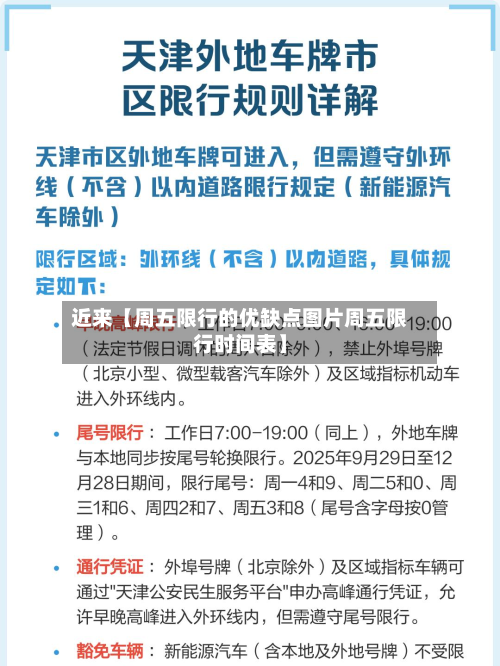 近来【周五限行的优缺点图片周五限行时间表】-第2张图片