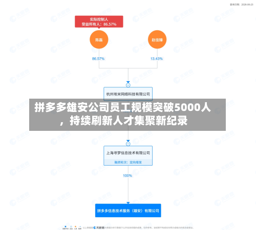 拼多多雄安公司员工规模突破5000人，持续刷新人才集聚新纪录-第2张图片